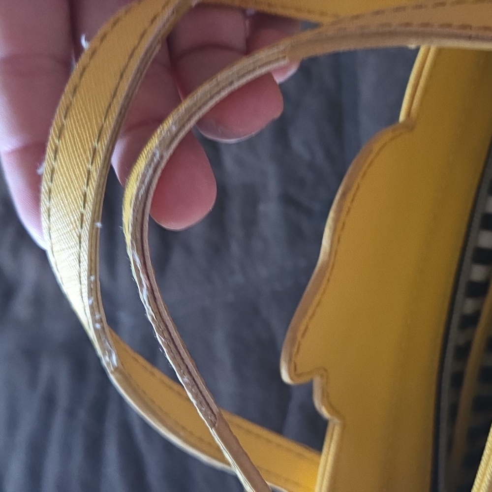 Playful Yellow Tote with Dog Design - Picture 7 of 7